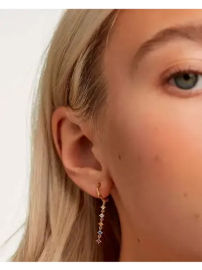 Серьги Sage серебро 925 пробы покрытое золотом