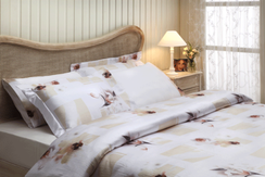 Постельное белье WILD ORCHIDS белый  TIVOLYO HOME Турция