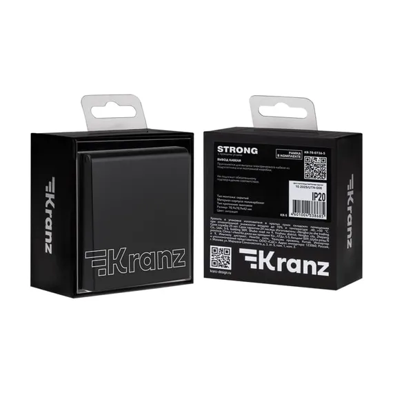 Вывод кабеля STRONG антрацит KRANZ