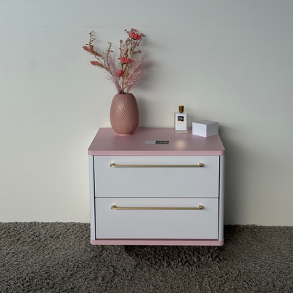 Тумба прикроватная подвесная ROYAL 5202 эко (Зефир-р.золото)