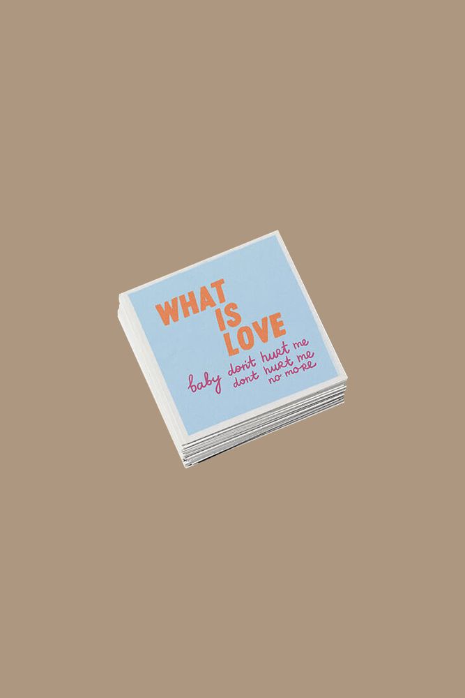 Открытка WHAT IS LOVE / O paper paper