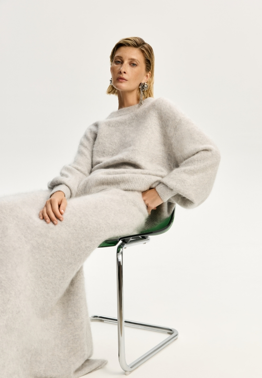 Юбка из пушистого кашемира