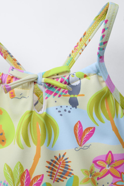 ZARA КУПАЛЬНИК С ПРИНТОМ, РАЗНОЦВЕТНЫЙ