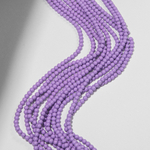 Хрустальный жемчуг, оттенок "Черничный макарун", шар 4,3мм