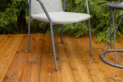 "Марокко" стул из текстилена nanotex, алюминиевый каркас, цвет серый