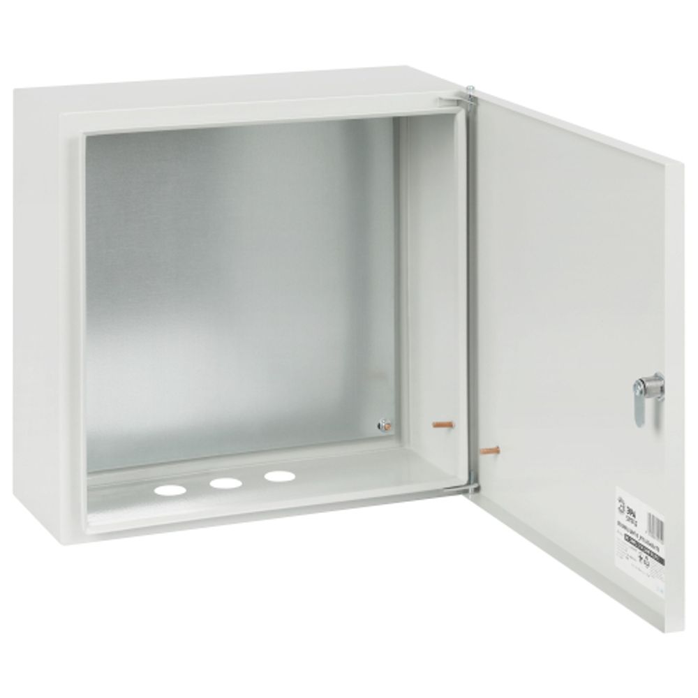 Корпус металлический ЭРА SIMPLE ЩМП-05 (400х400х175) IP31 УХЛ3 серый | Корпуса металлические с монтажной панелью