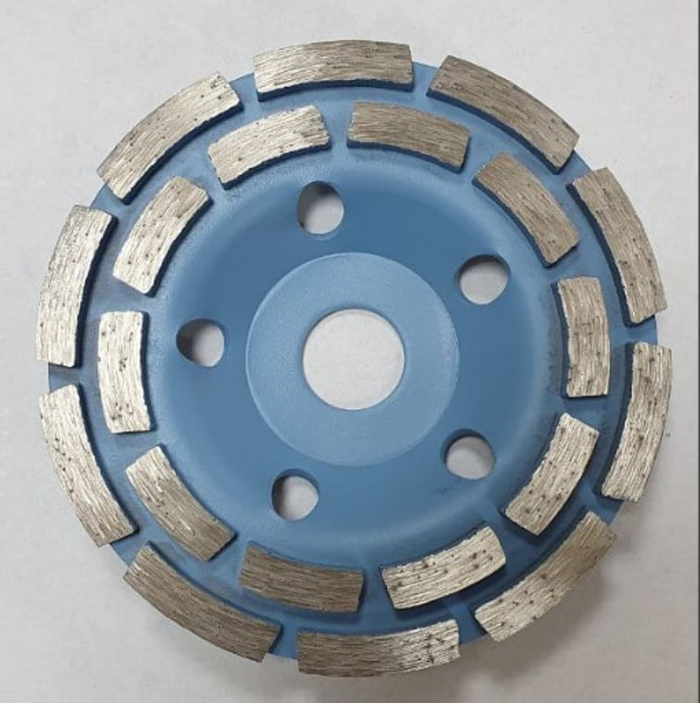 Круг алмазный шлифовальный по бетону (чашка) 125xx22,2x18 2-х ряд. Standard бетон