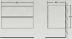 Тумба под раковину BelBagno ALBANO-600-2C-SO-RVB подвесная Rovere Vintage Bianco