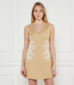 Льняное платье Twinset U&B - желтый(251LB2FBB)