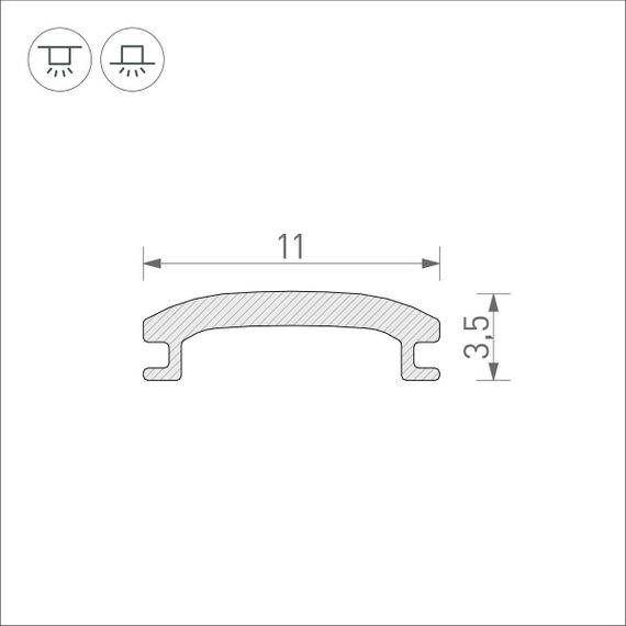 Рассеиватель Arlight Stretch-Shadow-10M Opal-PVC 040644