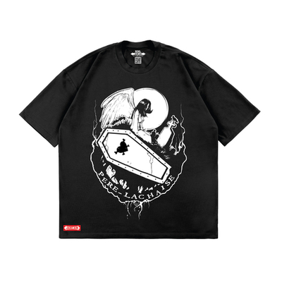Футболка "Père Lachaise" OVERSIZE черная