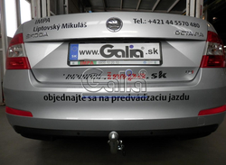 Фаркоп оцинкованный Galia S105C для Skoda Octavia седан/универсал 2013-(паспорт и сертификат в комплекте)(без электрики)