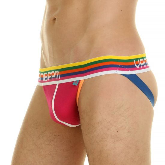 Мужские трусы джоки малиновые Van Baam 44807