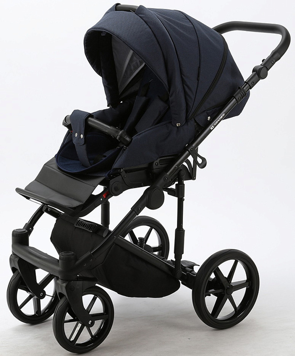 Детская коляска Adamex Zico 2 в 1 Z-TK12 ТЕМНО-СИНИЙ