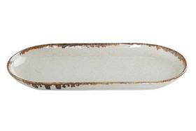 Блюдо овальное 30 см фарфор цвет желтый Seasons