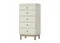 Комод Classic 5 ящиков (молочный)