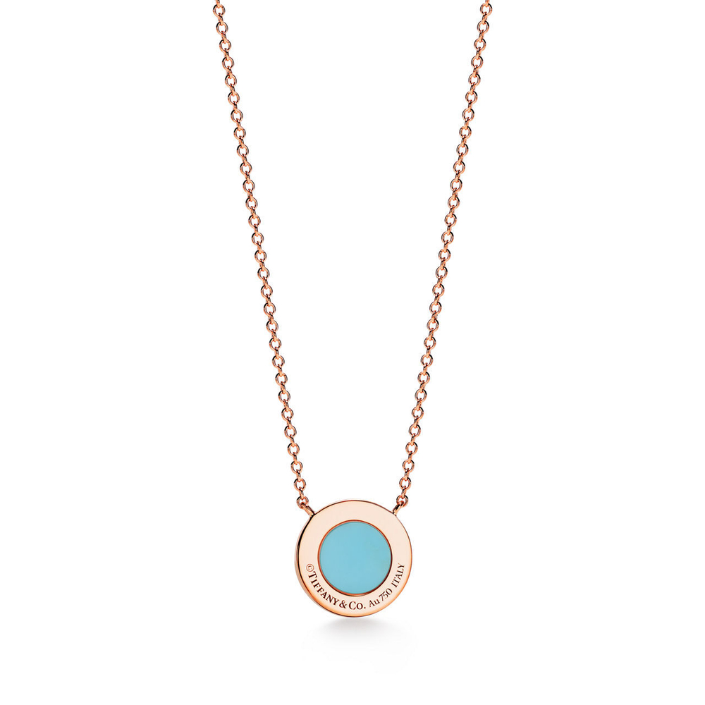 Подвеска из розового золота с бирюзой, Tiffany 💠, В наличии