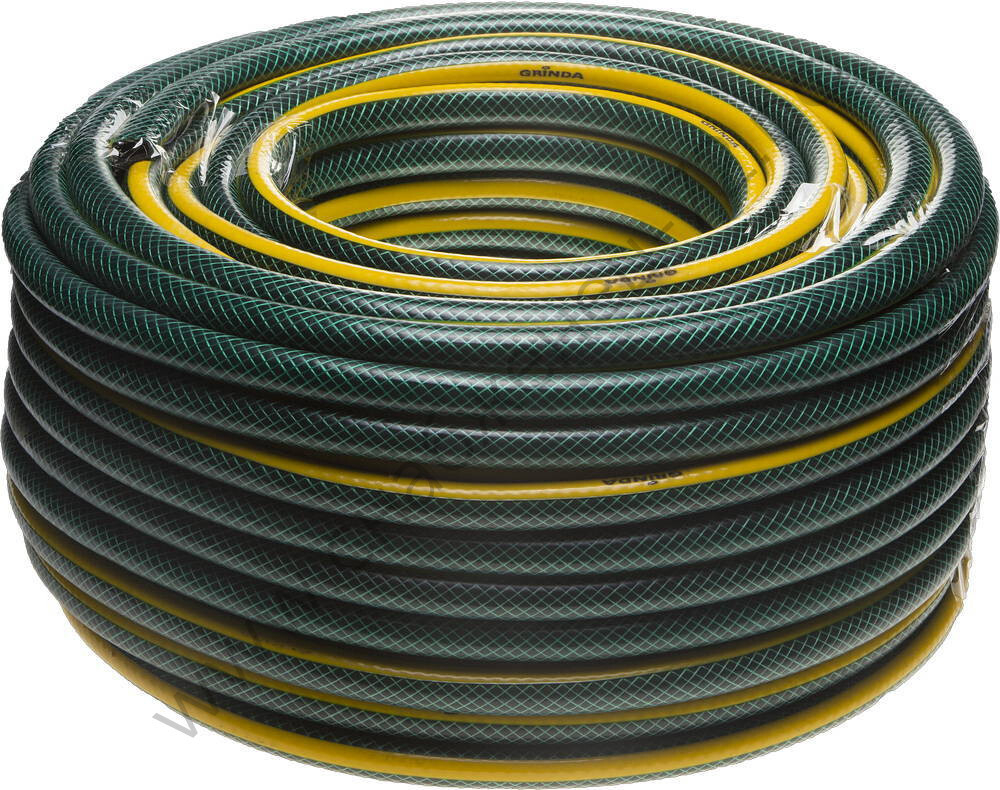 GRINDA STANDARD, 1/2″, 50 м, 20 атм, трёхслойный, армированный, поливочный шланг (429000-1/2-50)