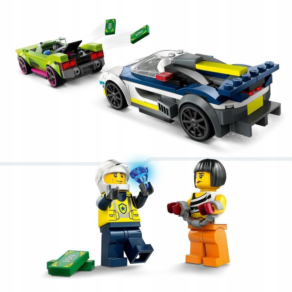 Конструктор LEGO City - Погоня на полицейской машине маслкарах Muscle Car -  Лего Сити 60415 купить в Москве | Доставка по России.