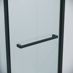 Душевое ограждение Grossman Style 100.K33.05.120.21.00-200.K33.05.100.21.00 (120х100х195) раздвижная,черный матовый,стекло прозрачное,2 места