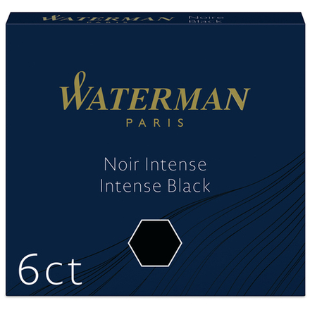 Waterman Чернила (картридж), черный, 6 шт в упаковке