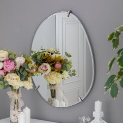 Зеркало настенное Лаундж 54см х 65 см Античное серебро