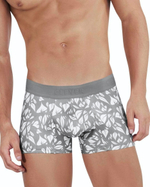 Серые мужские трусы-хипсы с растительным принтом Grace Trunks (Размер: XL) (Цвет: серый)