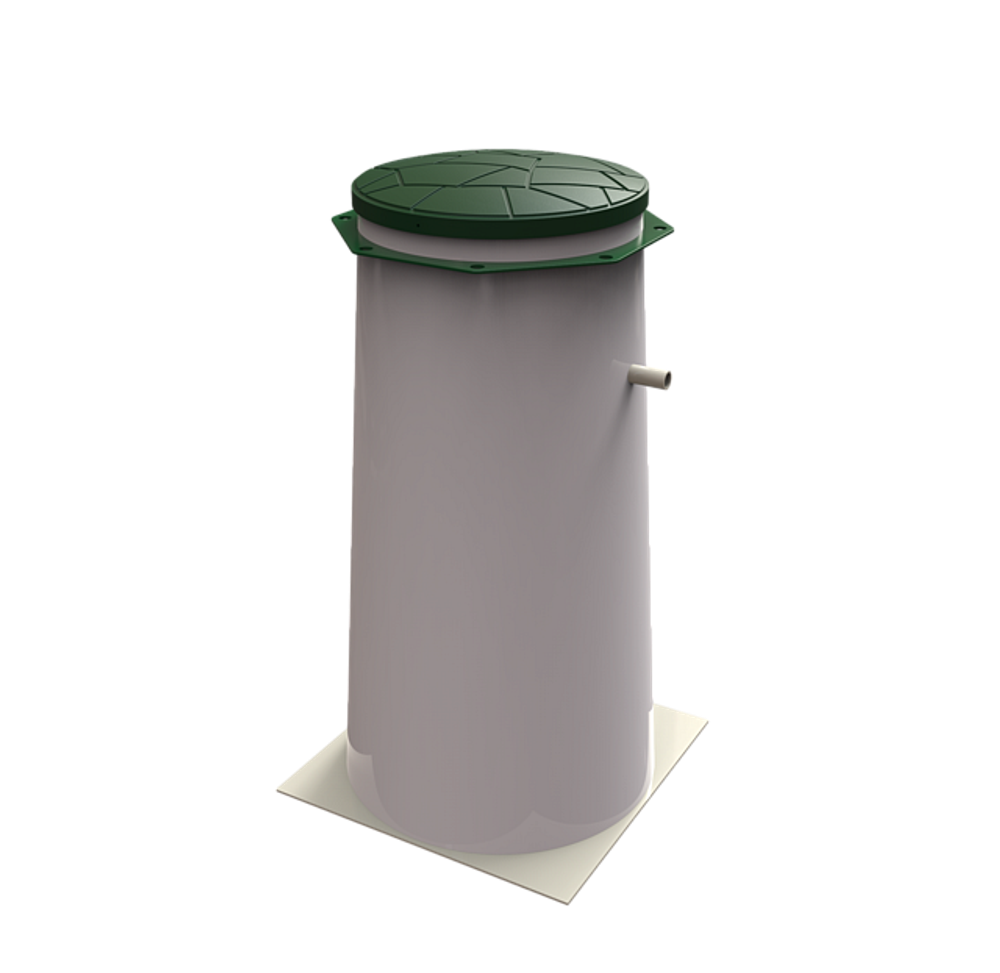 Станция биологической очистки Коло Веси Kolo Vesi 60 прин/ 12000 л. в сутки / до 60 чел. / принудительный сброс (2000x7100x2645см;1175кг;) - арт.560178