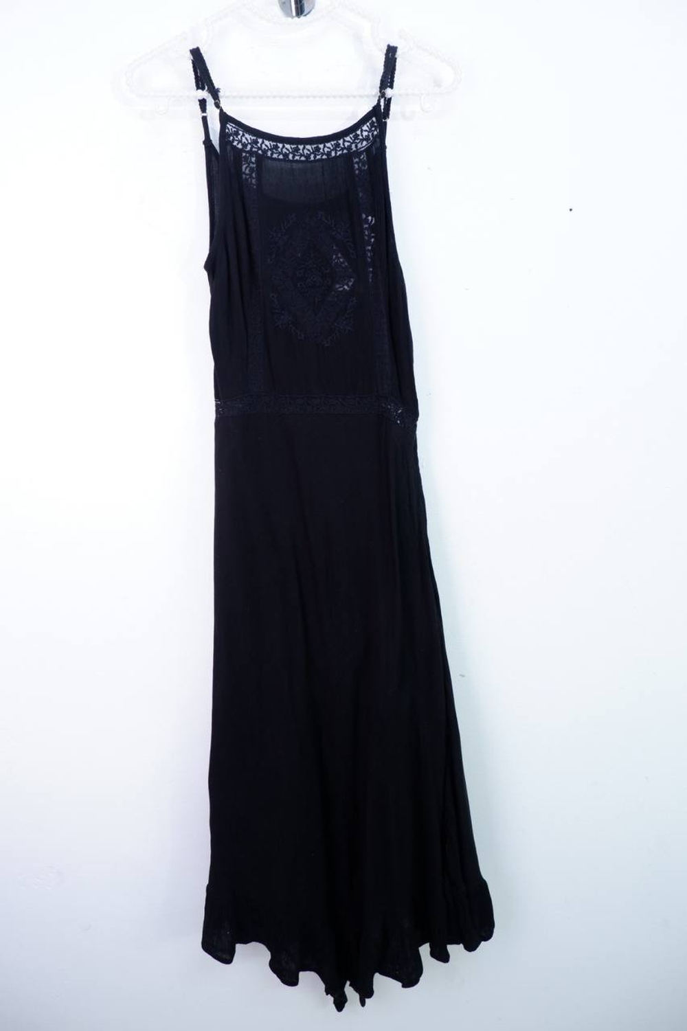 Сарафан Super dry длинный с вышивкой, маркировка ХS, визуально 42 размер