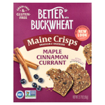 Better with Buckwheat, хрустящие снеки из штата Мэн, со вкусом кленового сиропа, корицы и смородины, 105 г (3,7 унции)