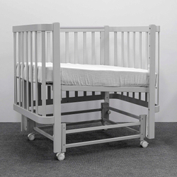 Кроватка детская Antemi Terra Light NEW с маятником НИК 17с серый