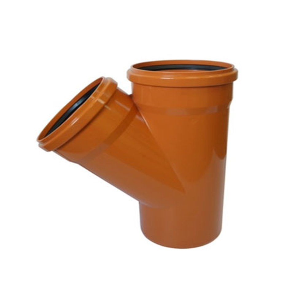 ТРОЙНИК КОСОЙ VALFEX НАРУЖ/КАНАЛ 160Х160Х45*НК РЫЖАЯ