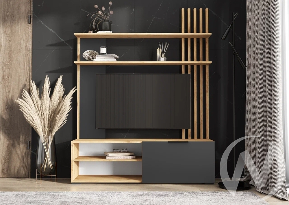 Гостиная МС Роджина (дуб крафт/графит)