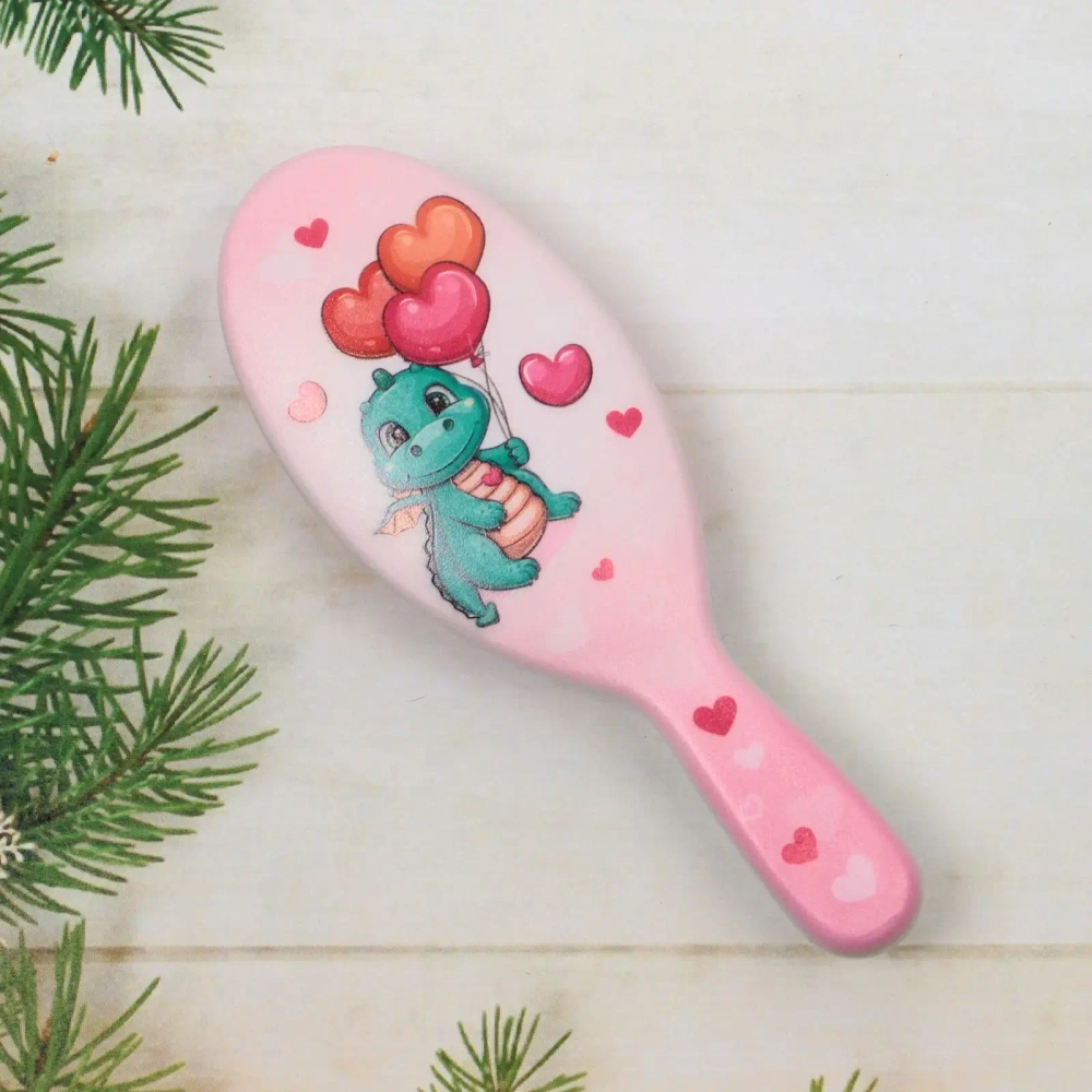 Расческа массажная детская «Малыш Дино»,13*5см