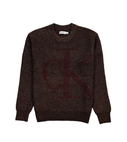 Свитер Calvin Klein Monogram Logo Ribbed Java