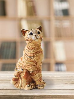 De Rosa Rinconada Статуэтка Полосатая Рыжая Кошка Wild Life Collection