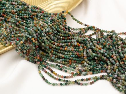 Нить бусин из яшмы 3,5мм, огранка