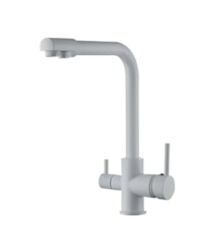 Смеситель Кухня FRUD 43053-8 шар d-35 с подключением фильтра пит воды,(Белый) на гайке, Китай