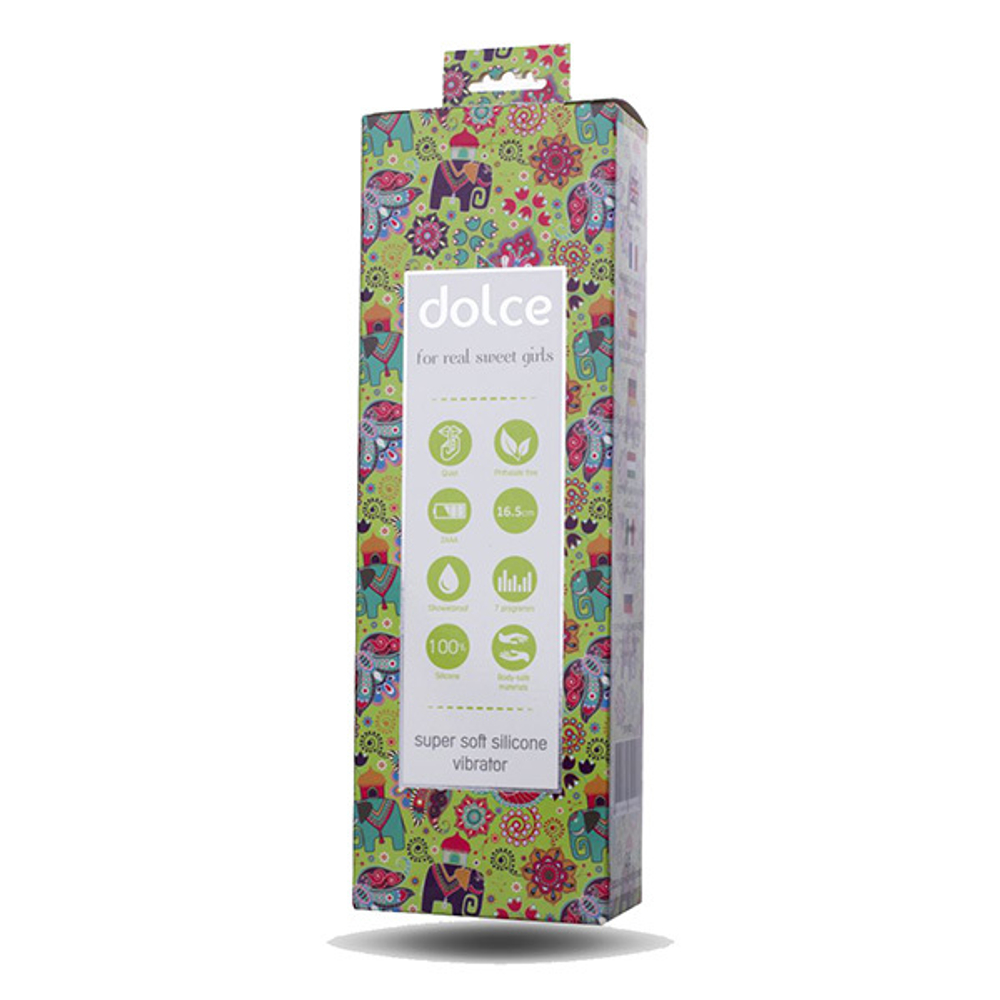 Зелёный вибратор 16,5см ToyFa Dolce Mateo 591002