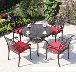 Стол из литого алюминия Орхидея(Orchid) д.120