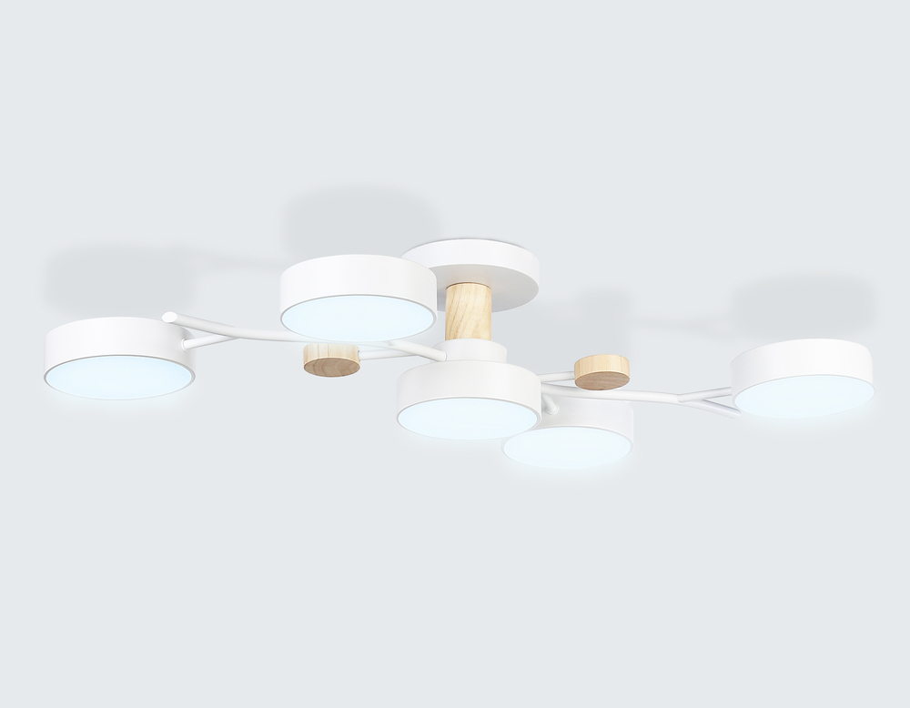 Подвесной светодиодный светильник FL4834/5 WH белый 3000K-6400K 70W 830*400*160 (ПДУ ИК)