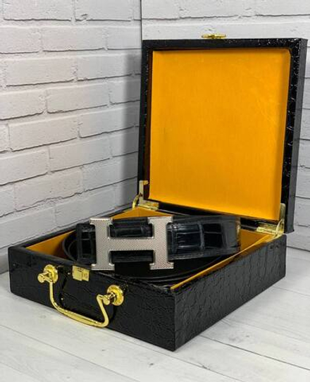 Ремень Hermes из кожи крокодила