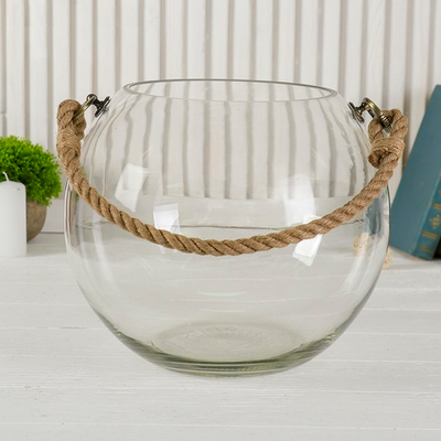 Ваза Шаровая 10л с ручкой (d-18см, 27х25 см)