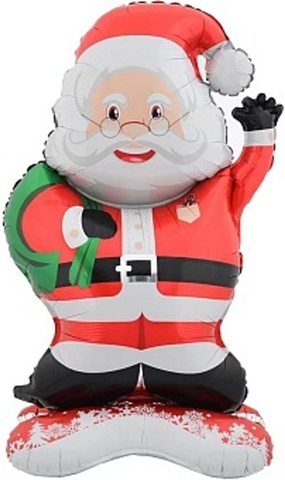 К 3D Фигура на подставке Дед Мороз с подарками 47''/119 см.