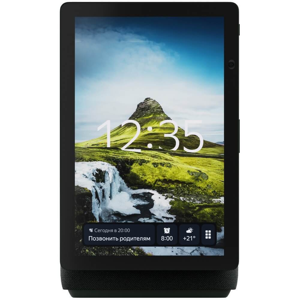 Умная колонка Яндекс Станция Дуо Макс с Алисой (60 Вт, Bluetooth 5.2, Wi-Fi, Zigbee, Дисплей), Зеленая