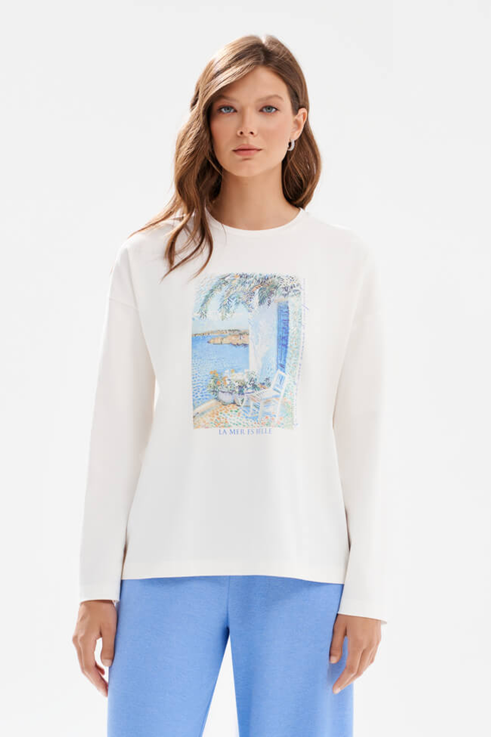 23616 Лонгслив женский (белый)