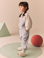 Толстовка и джоггеры в комплекте для девочки Next B77-241, Серый, Кремовый