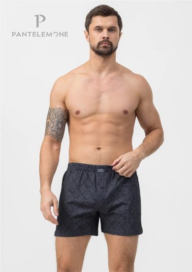 Трусы мужские семейные Pantelemone PMB-426, геометрия темно-серая