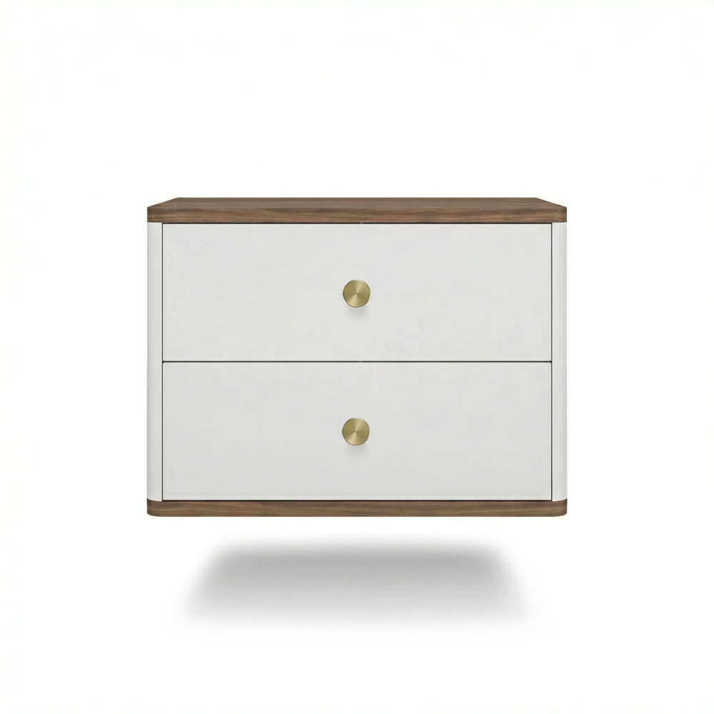 Тумба прикроватная подвесная ROYAL 5302 эко (Дуб Веллингтон-р.золото)