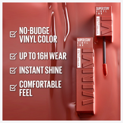 MAYBELLINE NEW YORK SuperStay Vinyl Ink - Стойкая жидкая помада, 4,2 ml